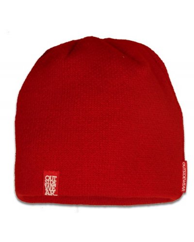 Czapka Zimowa klasyczna OUTSIDEWEAR kolor czerwony