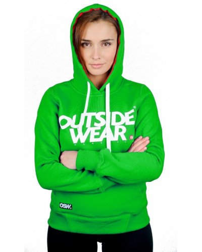 Damska Bluza Kangurka OUTSIDEWEAR "Classic" kolor zielony