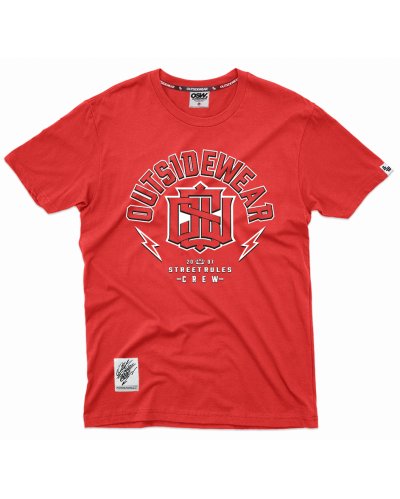 T-shirt Outsidewear "Rules" czerwony