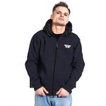 Bluza na suwak z kapturem "CLS" czarny