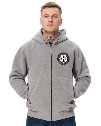 Bluza na suwak z kapturem Outsidewear "Around" melanż