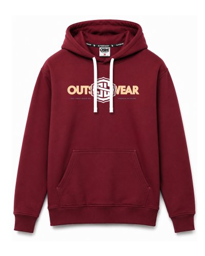 Bluza z kapturem Outsidewear "Bluntly" bordowa