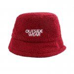 Bucket hat  Outsidewear damski kapelusz czerwony