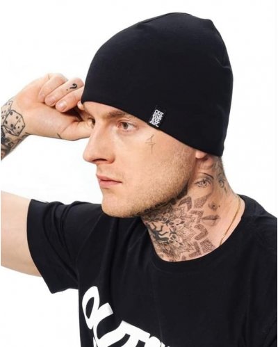 Czapka zimowa Outsidewear 2warstowa "Beanie-short" czarna