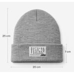 Czapka Zimowa wywijana Outsidewear "Label" melanż