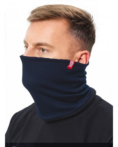 Komin Outsidewear maska ochrona twarzy bawełna/polar - granat