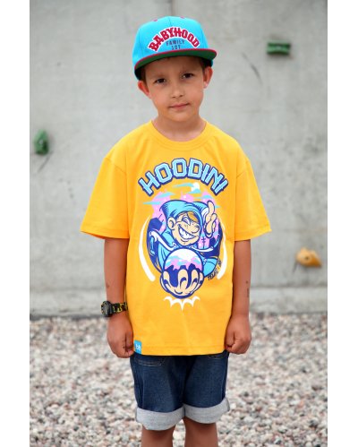 T-shirt Babyhood "Hoodini" żółty