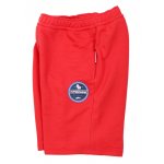 Spodenki Bawełniane z suwakami Outsidewear "Sticker" czerwone