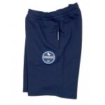 Spodenki Bawełniane z suwakami Outsidewear "Sticker" granatowe
