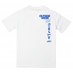 T-shirt Outsidewear "Classic" biały/blue