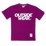 T-shirt Outsidewear "Classic" purpurowy