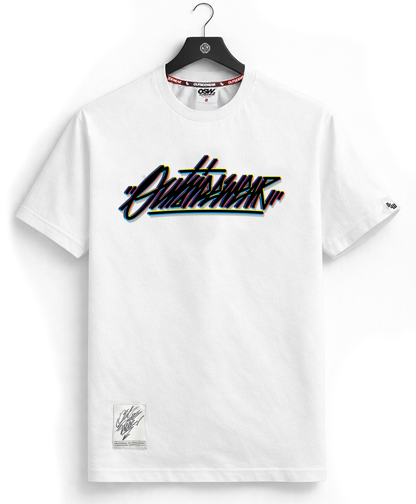 Koszulka Outsidewear "ColorTag" biały przód