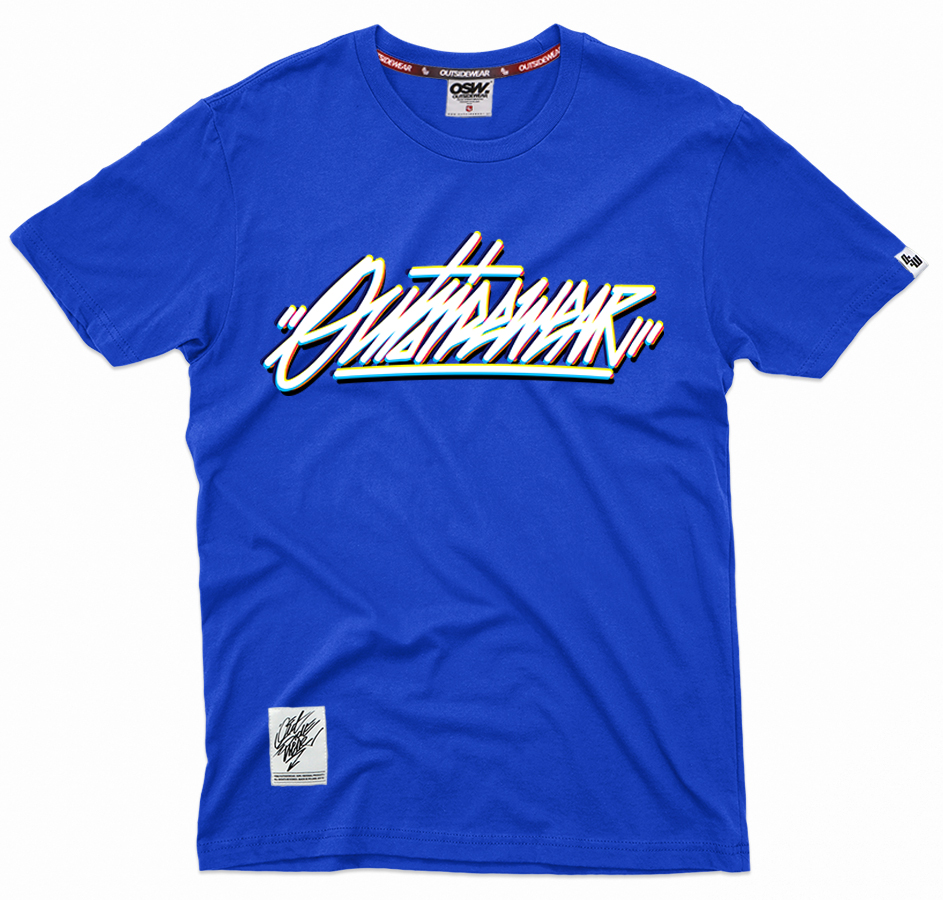 T-shirt Outsidewear "ColorTag" chabrowy
