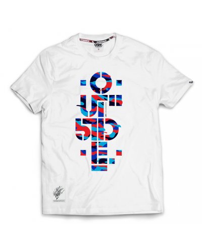 T-shirt Outsidewear "outside" biały