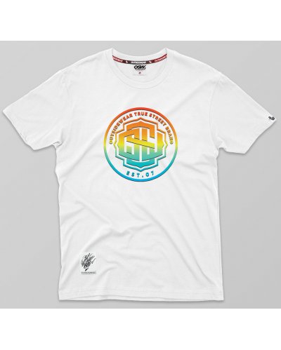 T-shirt Outsidewear "Rasta" biały