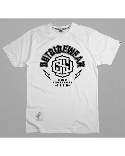 T-shirt Outsidewear "Rules" biały