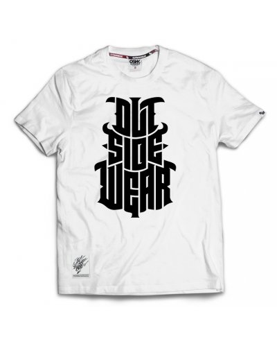 T-shirt Outsidewear "Sharp" biały