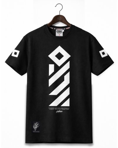 T-shirt "Vertical" czarny