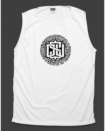 Tanktop Outsidewear "Monogram" biały